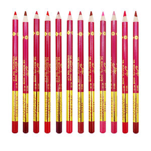 Crayons à lèvres mats en gros, 12 couleurs, outil de maquillage, crayon fin en bois, design de <span class=keywords><strong>tatouage</strong></span> des lèvres PMU, stylo à cire, rouge à lèvres rose crémeux - Product Image 1