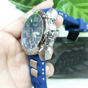 <span class=keywords><strong>Reloj</strong></span> de Buceo de Cuarzo de Lujo para <span class=keywords><strong>Mujer</strong></span>, Correa de Silicona de 45 mm, Caja de Acero Inoxidable Luminosa, Ancho de Correa de 28 mm, Cristal, Resistente al Agua 30 m - Product Image 2