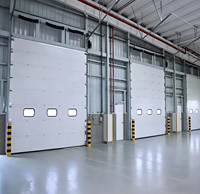 Portes segmentées en PVC industrielles très vendues pour la logistique d'entrepôt, porte automatique