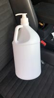 Bouteille en plastique blanche de 1 gallon, bidon en HDPE, conteneur de 1,5 L