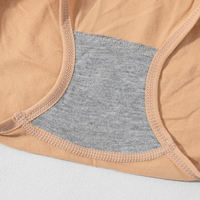 Braguitas de Bikini para Mujer, Suaves y Elásticas, Sin Costuras, de Color Sólido, Cintura Alta, Control de Abdomen, Uso Diario, Ecológicas