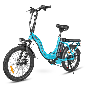 Vélo électrique pliable 350W avec moteur sans balais, batterie lithium 36V 12Ah, cadre en acier, roues de 20 pouces, assistance au pédalage, freins à disque, pour adultes CY - Product Image 4