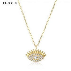 Collar de moda con circonita C0268 para mujer, joyería de alta calidad - Product Image 2