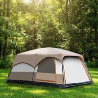 Carpa de Camping Familiar de Lujo 2 en 1, Impermeable, de Tela Oxford, para las Cuatro Estaciones, Doble Capa, para 5-8 Personas, Más Vendida
