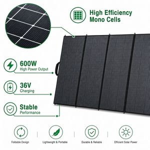 High Efficiency 600 Watt <b>Solar</b> <b>Foldable</b> 24V Monocrystalline Silicon <b>Solar</b> Portable 500W 400W Camping <b>Solar</b> for - Product Image 2