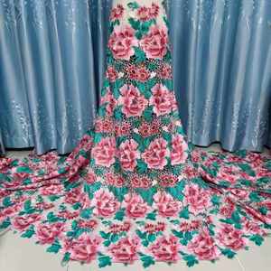 Tessuto <span class=keywords><strong>in</strong></span> <span class=keywords><strong>Pizzo</strong></span> Ricamato con Motivo a Rose Grandi per Abiti - Product Image 1