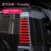 Accessoires OLIVER pour Jetour Traveler Shanhai T2 : Feux de signalisation arrière à LED modifiés pour montants D à trois rangées, feux latéraux de panneau.