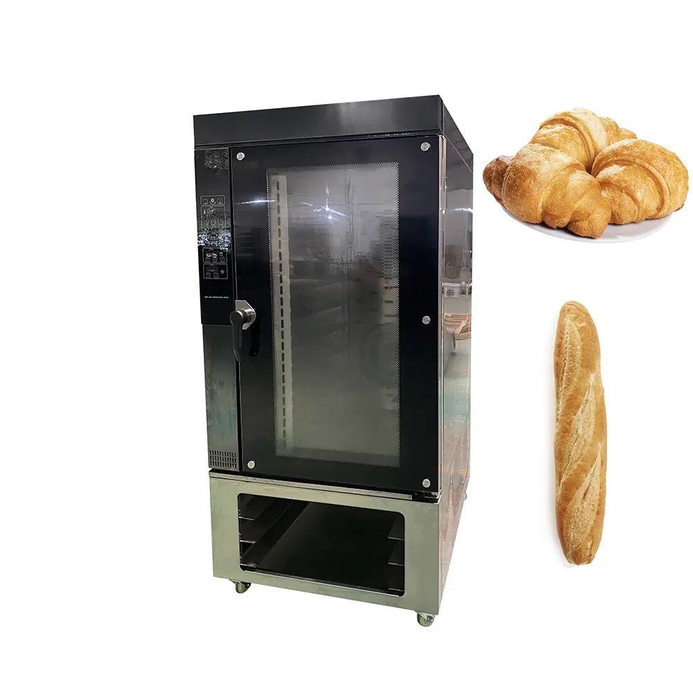 Oven panggang konveksi udara panas 12 5 nampan industri dan Gas industri komersial Tiongkok untuk roti dan kue