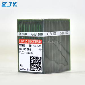 Aiguilles de machine à coudre GROZ-BECKERT UY 118 GBS GHS <span class=keywords><strong>FLX</strong></span> 118 GBS pour surjeteuses / machines à 4 aiguilles et <span class=keywords><strong>6</strong></span> fils - Product Image 4