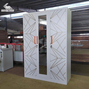 Armoire en fer, nouvelle armoire en acier pour chambre à coucher, simple, peinture au pistolet, moderne, <span class=keywords><strong>dressing</strong></span> en métal, almirah - Product Image 1