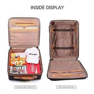 16/18/20/22/24/28インチPVCスーツケーススチュワーデスパイロットキャビンクルービジネス防水旅行トロリーケース荷物 - Product Image 3