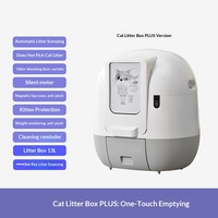 Bac à litière électrique intelligent pour chat, silencieux, magnétique, anti-pincement, à nettoyage automatique par une simple touche, facile à nettoyer