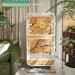 Cage pour perroquets personnalisable Grande maison <span class=keywords><strong>d</strong></span>'oiseau en bois Fabricant <span class=keywords><strong>Prix</strong></span> de gros pour Ara Cacatoès Villa écologique Volière - Product Image 2