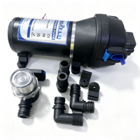 Pompe à eau à pression 24V DC Mambaflo 40PSI à membrane auto-amorçante avec filtre pour eau douce, bateaux, caravanes et camping-cars