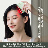 Peigne de massage du cuir chevelu chauffant à lumière rouge électrique Tech Love, emballage personnalisé OEM, marque privée, commande en gros