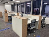 Postes de travail de bureau commerciaux modernes de qualité supérieure, durables, personnalisés, en bois, mobilier de personnel, postes de travail modulaires en cubicles