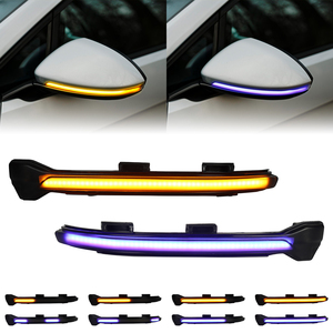 Feux de clignotants dynamiques à LED pour VW <span class=keywords><strong>Golf</strong></span> <span class=keywords><strong>7</strong></span> <span class=keywords><strong>7</strong></span>.5 GTI Jetta MK7 Touran, clignotants séquentiels pour rétroviseurs, lampes de signalisation - Product Image 2