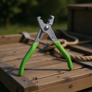 คีมหนีบ FG 172 ด้ามจับสีเขียว ปากโลหะ สำหรับรัดสายรัด - Product Image 3