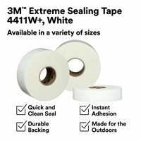 Ruban d'étanchéité extrême 3M 4411W+ Blanc 1 mm Étanche Sans Mastic Nécessaire Adhésif Acrylique à Support TPO Utilisation Extérieure