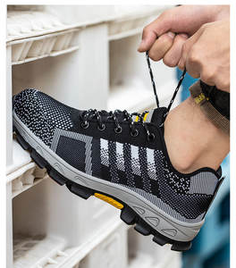 Chaussures en maille d'air pénétrables quatre saisons chaussures de <span class=keywords><strong>travail</strong></span> anti-smash anti-crevaison chaussures antidérapantes à bout léger en acier - Product Image 2