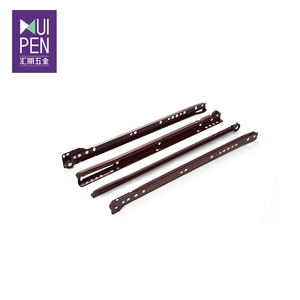 Furniture Hardware FGV style kitchen cabinet Full extension 3 fold slides furniture hardware Telescopic Soft Close drawer slide