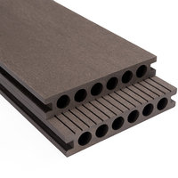 Wasserdichtes WPC-Terrassendeck 140x25mm Hohlkammer-Verbundholz mit Holzmaserung Modernes Design Außendeck für Innenhof, Park & Schlafzimmer