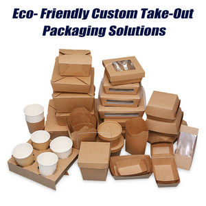 Cibo usa e getta personalizzato porta via zuppa di Ramen ciotola di carta Kraft contenitori per imballaggi alimentari ciotole di carta bianca con coperchio - Product Image 6