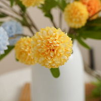 Bouquet de boules de pissenlits artificiels romantiques, fausses fleurs de pissenlit, couleurs macaron, pour la décoration de salon, de buffet ou de maison