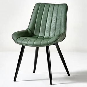 Easy Assembly Modern Restaurant Furniture PU <b>Leather</b> <b>Dining</b> <b>Chairs</b> With Metal Legs - Product Image 4