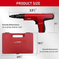 Pistolet à clous manuel à poudre pour fixation rapide WME-SDQ301T, 3 vitesses réglables pour un contrôle précis du plafond