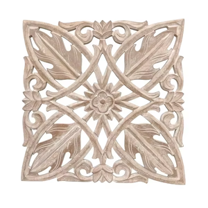 Décorations murales carrées en MDF faites à la main de qualité supérieure pour la décoration intérieure contemporaine de la maison et du bureau, œuvre d'art décorative pour le mur - Product Image 1