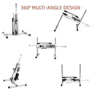고급형 120W 저소음 듀얼 컨트롤 추진 섹스 머신 이중 삽입 3-15cm 스트로크 각도 조절 가능 스테인리스 스틸 프레임 - Product Image 4