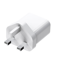Nouveau produit 2026, prise UKCA EN62368, chargeur rapide pour téléphone portable GaN PD 30W à double port 1A 1C QC3.0 Type-C, haute vitesse