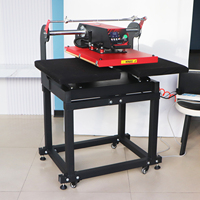 Presse à chaud pneumatique double poste RS-P260/T260 40*60CM pour impression textile, état neuf, 220V, avec roulement central