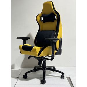 Función Walkaway bloqueable Pro <span class=keywords><strong>Gamer</strong></span> <span class=keywords><strong>Silla</strong></span> de juegos de oficina de tamaño grande Servicio DDP 4D Reposabrazos Cadeira <span class=keywords><strong>Gamer</strong></span> <span class=keywords><strong>Silla</strong></span> de juegos amarilla - Product Image 2