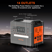 Centrale Électrique à Onde Sinusoïdale Pure 2500W, Générateur Solaire, Kit Panneau Solaire MPPT 200W, 2000Wh Portable pour Camping-Car, Utilisation Hors Réseau, Camping, Voiture