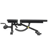 Banc de musculation pliable multifonction en fer personnalisé pour l'entraînement à domicile, équipement de fitness intérieur pour développements musculaires et sit-ups