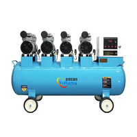 Compresseur à piston silencieux sans huile YiBang 600W 45L/min 8bar AC 110V 60Hz, pompe à air personnalisable, réservoir de 30L, monophasé