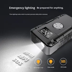 Fuente de Alimentación de Emergencia para Automóvil, Bomba de Aire Inalámbrica Integrada, Banco de Energía de Alta Capacidad, Arrancador de Móviles - Product Image 4