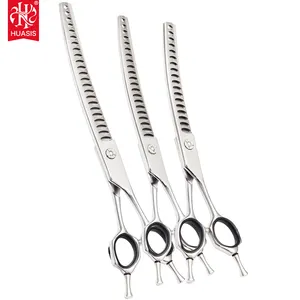 AR-TQ01 Chuyên Nghiệp Trở Lên Cong Chunker Dog Grooming Kéo Vật Nuôi Mỏng Pha Trộn Shears 7 "7.5" 8 "Nhật Bản 440C - Product Image 1