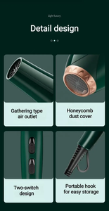 Secador de Pelo Profesional con Iones Negativos, Boquilla Concentradora, Aire Frío/Caliente, Diseño Plegable para Uso en el Hogar y Hoteles - Product Image 6