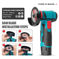Meuleuse sans fil 12V 3'' portable pour la découpe du bois, outils de bricolage et polissage domestique