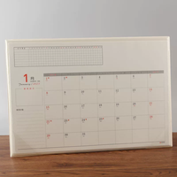Planificateur de bureau quotidien A2 2027 personnalisé avec logo unique, mémo professionnel, calendrier mensuel détachable pour médecins