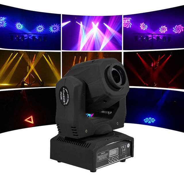 60W Mini Moving Head Wash LED RGBW Stage Lights with DMX512 Control 540 Pan/Tilt for Mobile Disco Bar KTV DJ Performance