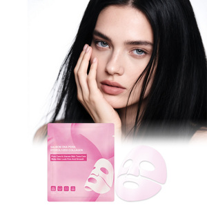 Masque facial en feuille de collagène hydrolysé PDRN ADN de saumon hydratant et raffermissant rose pour le soin du visage - Product Image 2