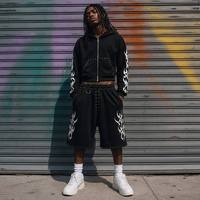 Ensemble de survêtement deux pièces personnalisé en couleur unie, taille plus, sweat-shirt et pantalon de jogging, impression numérique DTG, unisexe, décontracté, sport, 100% coton
