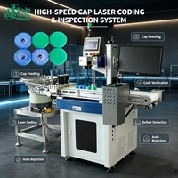 Système de codage laser UV 355μm avec alimentation automatique, vérification des codes QR, anti-duplication, élimination des défauts, tout-en-un