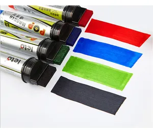 30mm Flat Tip permanent marker, assorted colors Quick Dry Paint Marker Refill Ink Oil Base Pop Marker for drawing and marking