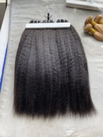 Extensiones de Cabello Humano Vietnamita de Alta Calidad, Rizado y Liso, 100g, Trama SDD a Máquina, Cabello Virgen para Trenzas