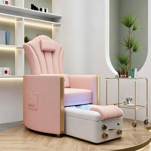 Chaise de manucure de haute qualité, chaise de pédicure électrique de luxe, chaise de massage rose, chaise de pédicure et de manucure - Product Image 4